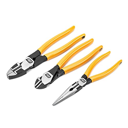 GEARWRENCH - 3-Piece Electrician Plier Set Dipped