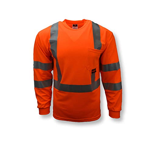 Radians Class 3 Max-Dri Moisture Wicking Mesh Long Sleeve Safety T-Shirt