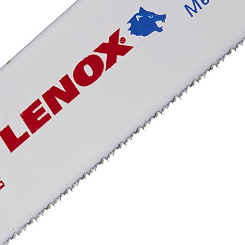 LENOX LAZER Metal Cutting Reciprocating Saw Blade, Bi-Metal, 9-inch, 18 TPI, 5/PK (201809118R)