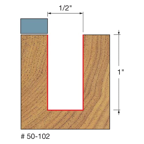 Freud 5/16-Inch X 1-Inch Top Bearing Flush Trim Bit 1/4-Inch Shank