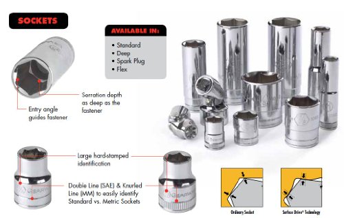 GEARWRENCH Drive 12 Pt. Standard SAE Socket Set