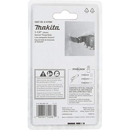 Makita 1-1/4in Starlock Plunge Blade 18TPI