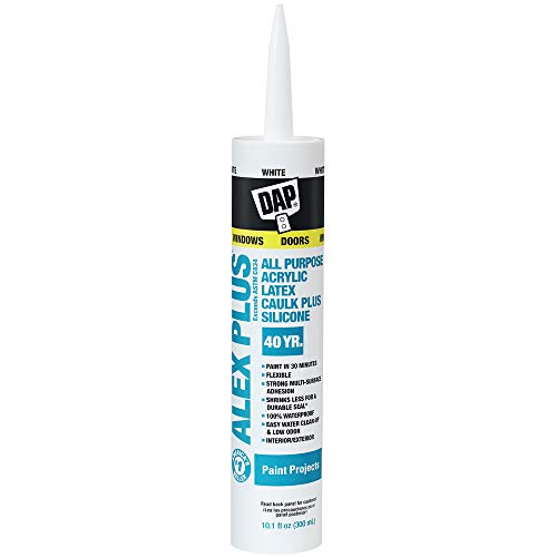 DAP 10.1 oz. Alex Plus Acrylic Latex Caulk Plus Silicone (White)
