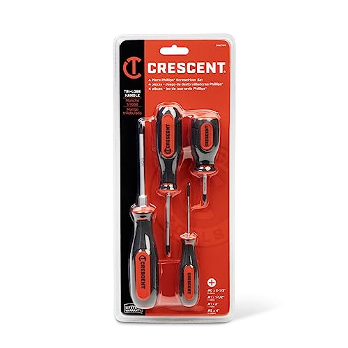 Crescent 4 Piece Philips Dual Material Screwdriver Set
