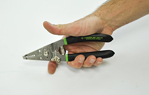 Greenlee Hand Tools Stainless Steel Wire Stripper Pro (1956-SS), 6-14AWG