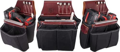 Occidental Leather 8068 Occidental Hand Crafted Leather 9 Compartment Impact Gun & Drill Bag
