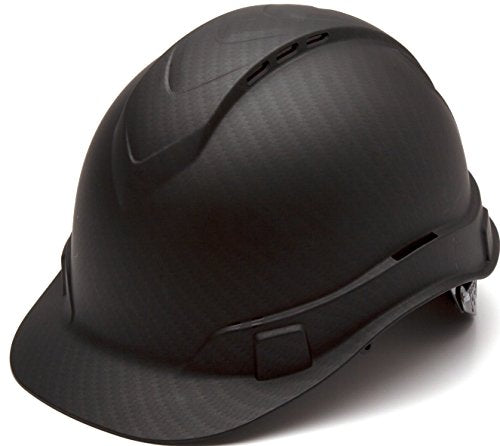 Pyramex Ridgeline Cap Style Hard Hat, Vented, 4-Point Ratchet Suspension