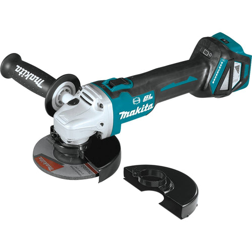 Makita XAG16Z - 18V LXT Lithium-Ion Brushless Cordless 4-1/2” / 5" Cut-Off/Angle Grinder, 3,000-8,500 RPM, var.spd., electric brake, no lock-off, lock-on (Bare Tool)