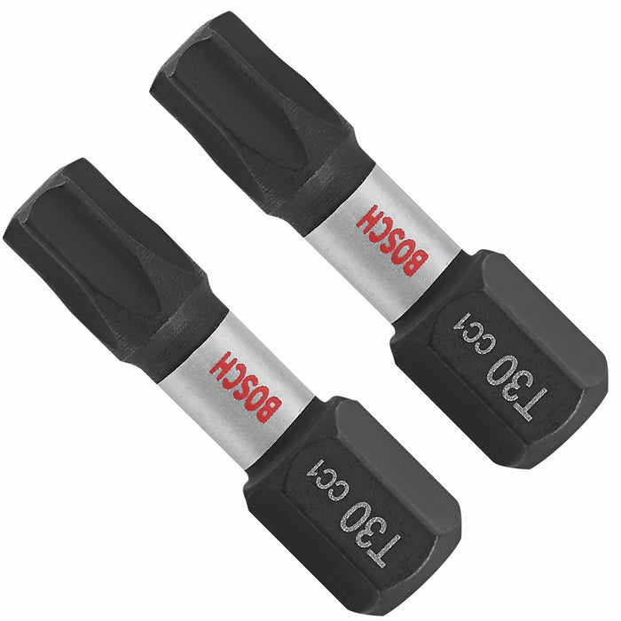 Bosch ITDT30102 - 2 pc. Driven 1 In. Impact Torx #30 Insert Bits