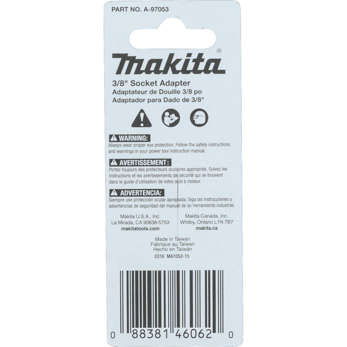 Makita Impact X 3/8″ x 2″ Socket Adapter