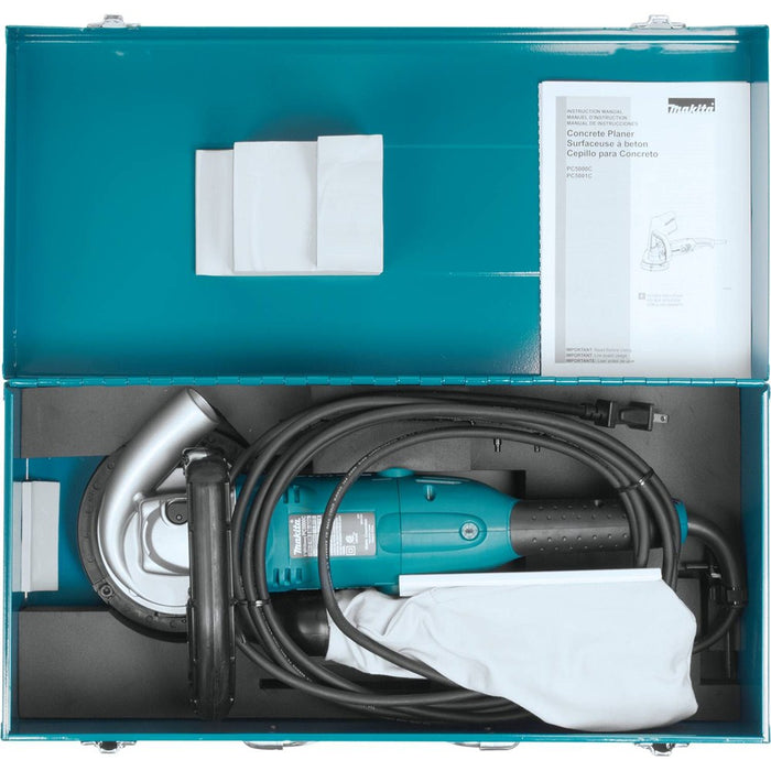 Makita PC5000C - 5" Concrete Planer, 10 AMP, 10,000 RPM, case