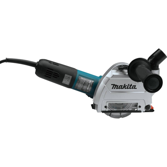 Makita GA5040X1 - 5" SJSII Angle Grinder, 10 AMP, 11,000 RPM, 5/8"-11, no lock-off, lock-on, cutting/tuck point guard and tuck point diamond blade