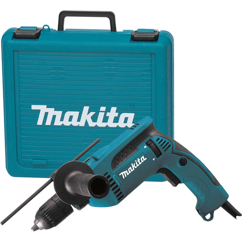 Makita HP1641K - 5/8" Hammer Drill, 6 AMP, var. spd., reversible, keyless chuck, case