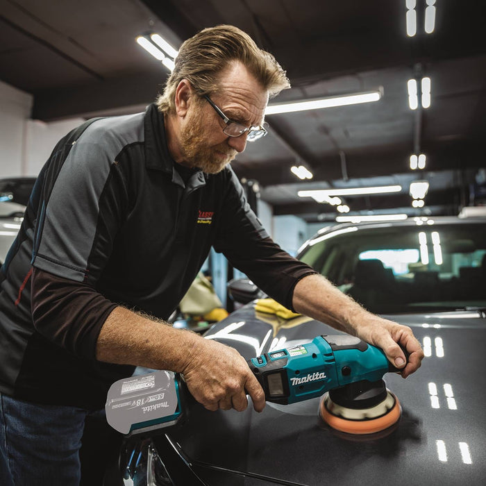Makita (XOP02Z) 18V LXT Lithium-Ion Brushless Cordless 5 In. / 6 In. Dual Action Random Orbit Polisher (Bare Tool)