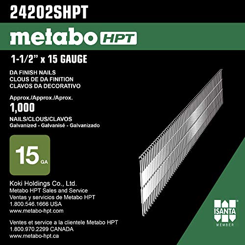 Metabo HPT 2-1/2 In. 15 Gauge Finish Nails 1000 Qty