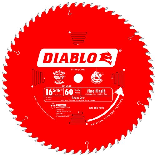 Diablo Beam Saw Blade 16-5/16-Inch by 60t ATB 1-Inch Arbor