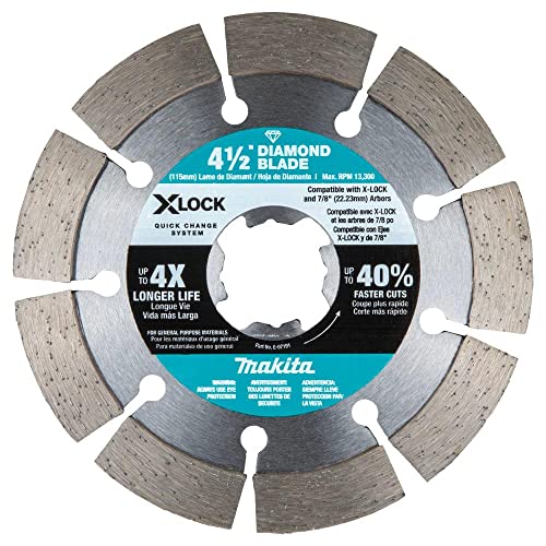 Makita X-Lock 4-1/2 inches Segmented Diamond Blade For Masonry Cutting
