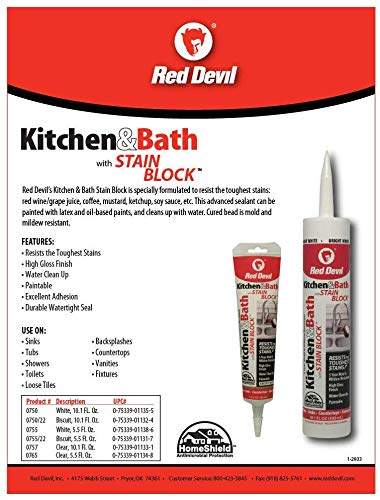 Red Devil Kitchen & Bath Stain Block Sealant (Biscuit Color)