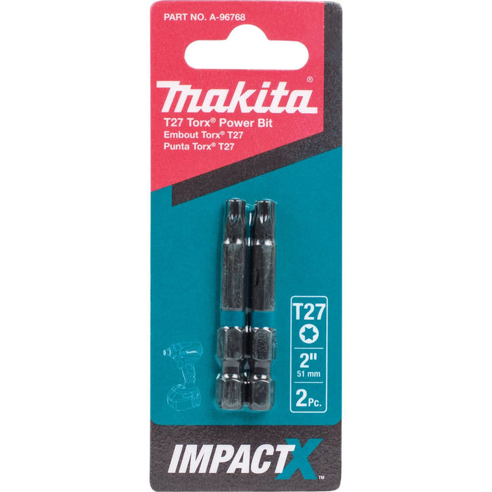 Makita Impact X T27 Torx 2″ Power Bit (2-Pack)
