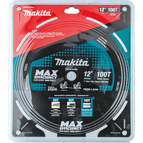 Makita 12in 100T Carbide-Tipped Max Efficiency Miter Saw Blade