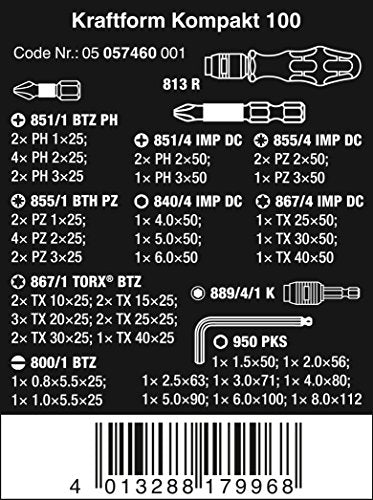 Wera - 52 Piece Compact Metric Pouch Set
