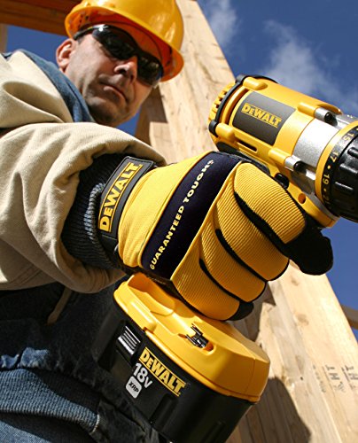 DeWALT All Purpose Leather Palm Spandex Back Velcro Wrist Work Glove
