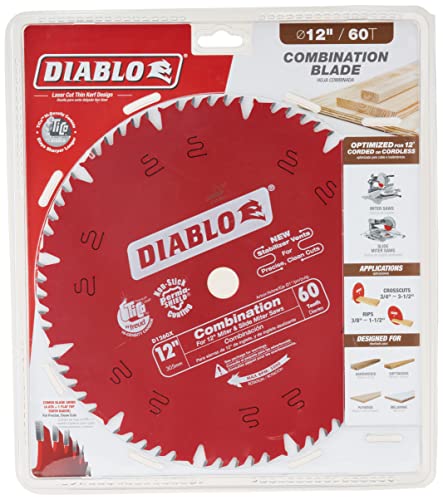 Diablo 12-Inch x 60 Tooth 1in Arbor Combination Saw Blade
