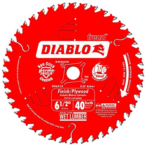 Diablo 6-1/2" x 40-Teeth Finish Trim Saw Blade for Wood