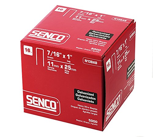 Senco 1in x 7/16in Crown 16 Gauge Staple 5000qty
