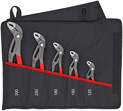 KNIPEX 5-Pc Pliers Cobra Set In Tool Roll