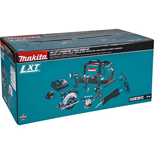 Makita (XT706) 18V LXT Lithium‑Ion Cordless 7‑Pc. Combo Kit