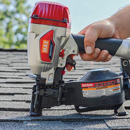 MAX USA (CN445R3) SuperRoofer️ Roofing Coil Nailer up to 1-3/4 In.