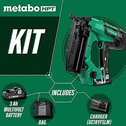 Metabo HPT Cordless 18V Multi-Volt Straight 16-Gauge Finish Nailer Kit