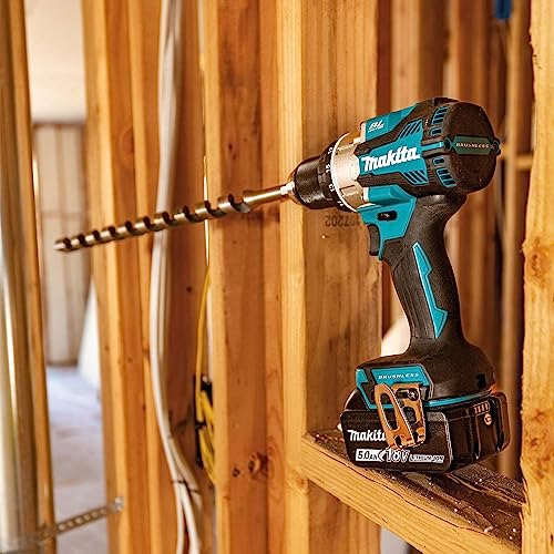 Makita XPH16T 18V LXT Lithium-Ion Compact Brushless Cordless 1/2" Hammer Driver-Drill Kit (5.0Ah)