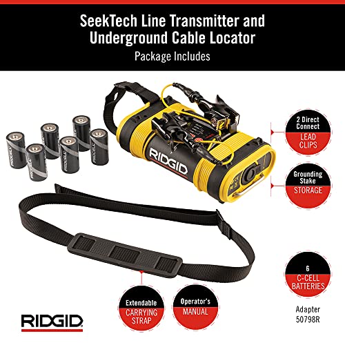 RIDGID 21898 SeekTech ST-305 Line Transmitter, Line Tracer and Undergr ...