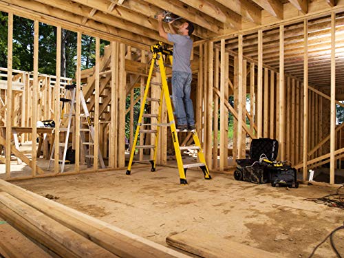 DeWALT 6 Ft. Fiberglass Stepladder Type IAA Manufacture Tested To 500 lbs.