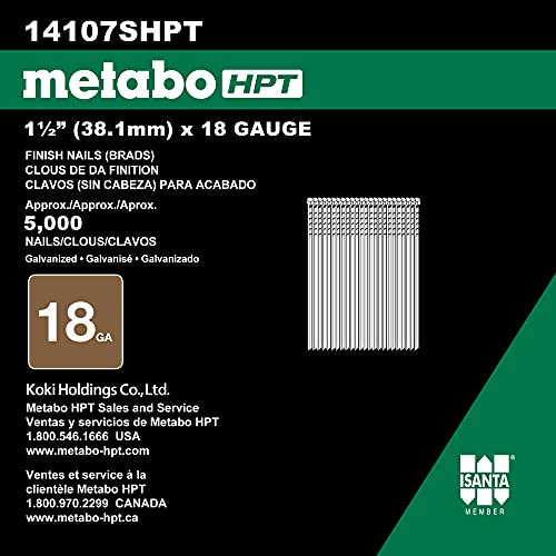 Metabo HPT 18 Gauge Electro Galvanized Brad Nails