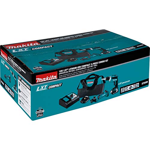 Makita 18V LXT Lithium-Ion Compact Cordless 2-Pc. Combo Kit (2.0Ah)