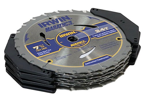 IRWIN 24030 Marathon 7-1/4-Inch 24-Tooth Circular Saw Blade (Pack of 1)