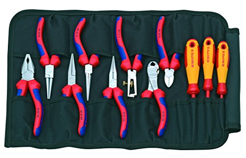 KNIPEX 11-Piece Pliers in Tool Roll
