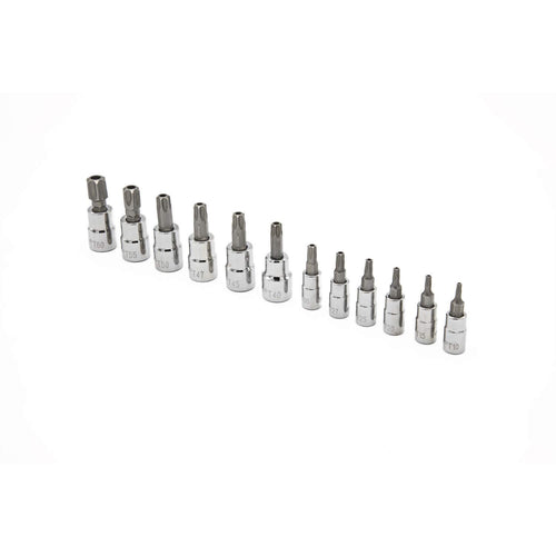 Crescent 12 Piece 1/4" & 3/8" Drive Tamper Proof Torx Bit Socket Set