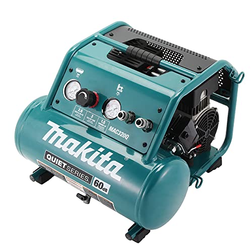 Makita Quiet Series 1-1/2 HP, 3 Gallon, Oil-Free, Electric Air Compressor