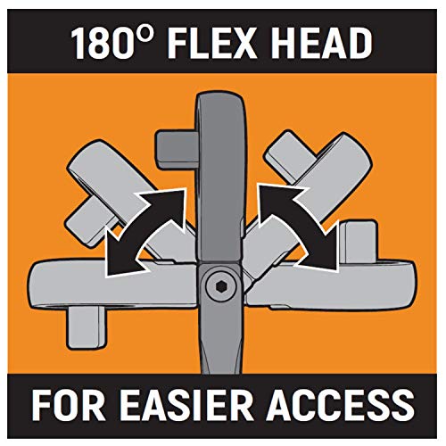 GEARWRENCH Flex Head Ratchet Set 4-Piece Teardrop 120XP 1/4in 3/8 In. & 1/2 In. Drive