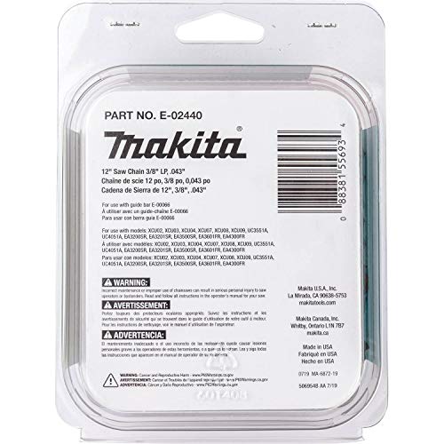 Makita 12" Saw Chain 3/8" LP, .043"