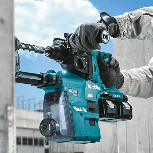 Makita (XRH08PT) 18V (X2 36V) LXT Lithium-Ion Brushless Cordless 1-1/8" AVT Rotary Hammer, accepts SDS-PLUS bits