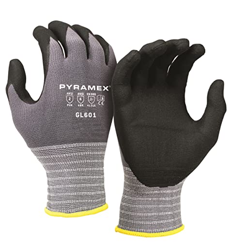 Pyramex General Purpose Micro-Foam Nitrile Gloves (1-Pair/Size Large)