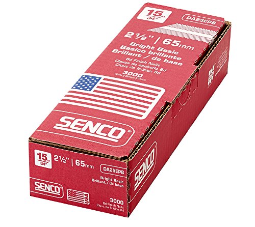 Senco DA25EPB 15 Gauge by 2-1/2 inch Length Bright Basic Finish Nail (3,000 per box)