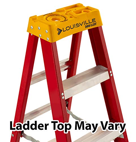 Louisville Ladder 8-Foot Fiberglass Step Ladder with 300lbs. Load Capacity