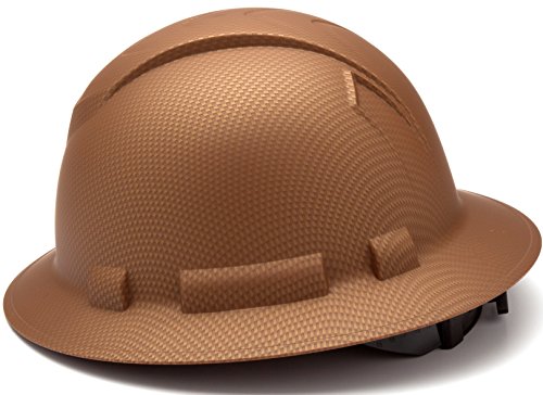 Pyramex Ridgeline Hydro Dipped Full Brim Hard Hat (Matte Copper Graphite Pattern)