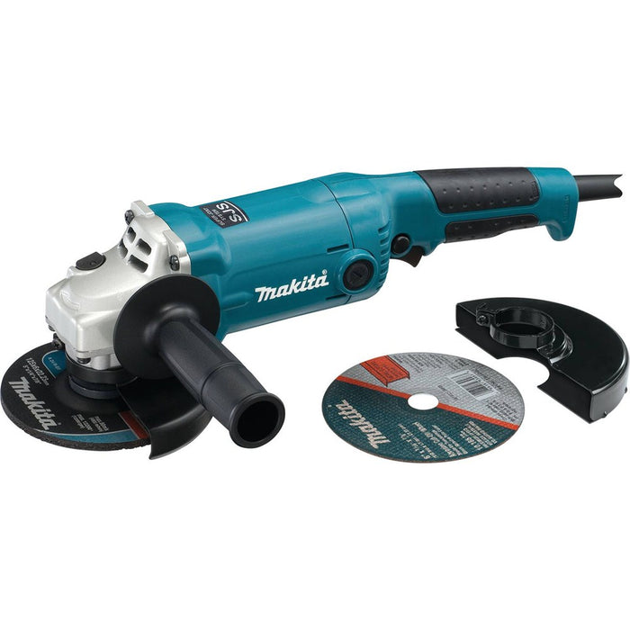 Makita GA6020YX1 - 6" SJS Cut-Off/Angle Grinder, 10.5 AMP, 10,000 RPM, 5/8"-11, AC/DC, lock-off, no lock-on (includes both cutting and grinding wheels & guards)